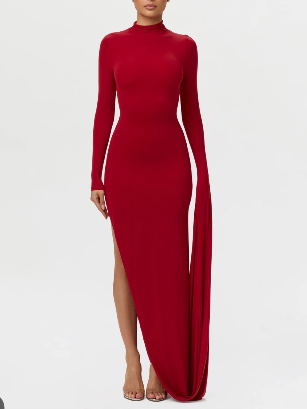Naked Draped Sleeve Maxi Dress